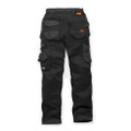 Scruffs Trade Flex Womens Trouser Codura Stretch Workwear Trousers, black work trousers with multiple pockets and durable fabric for professional and industrial use.
