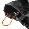 Scruffs Worker Jacket Mens Zip Up RipStop Work Warm Jacket Coat, close-up of the jacket's adjustable drawstring with cord lock and black fabric detailing.