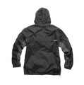 Scruffs Worker Jacket Mens Zip Up RipStop Work Warm Jacket Coat, black ripstop fabric work jacket with hood and elastic cuffs.