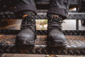 Mens Worktough Heeley Lace Up Safety Steel Toe/Midsole S1P Ankle Boot Size