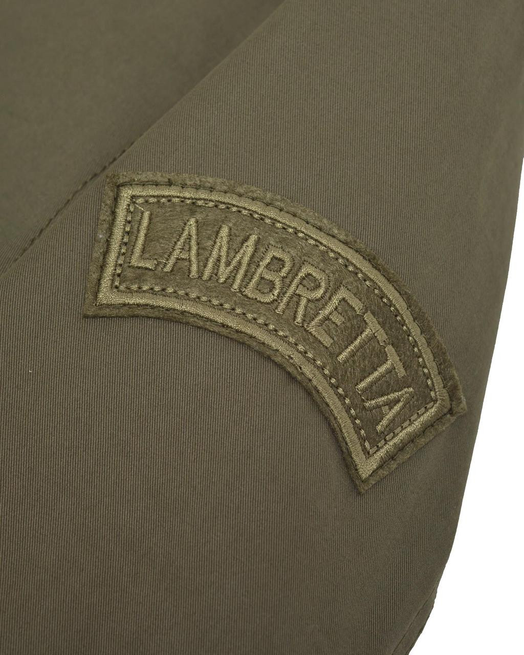 Lambretta Mens Shower Resistant Hooded Classic Badge Fishtail