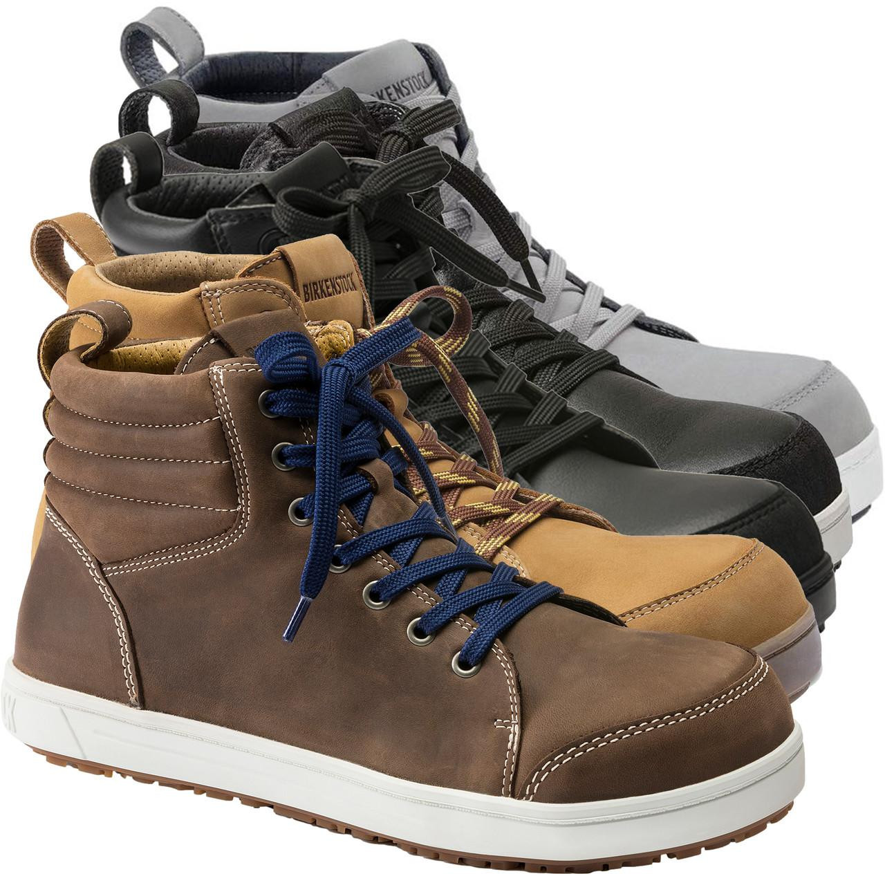 MAXSTEEL Men's Leather Safety Steel Toe Boots – Work Hiker Ankle Boots Sizes 3-16