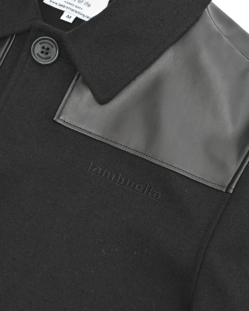 Lambretta Mens Donkey Jacket Classic MOD SKA Shoulder Panel