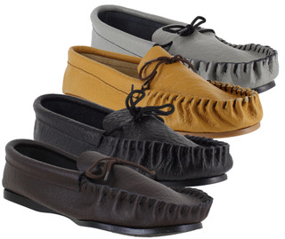 Northamptonshire Slipper Co. Mens British Hand Made Casual Leather Moccs Moccasins Slippers