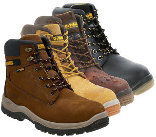 DeWalt Titanium Mens Leather S3 WR Safety Steel Toe Lace Up Boots