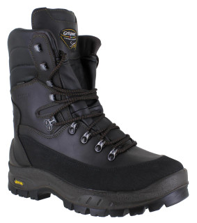Grisport GriSport Gamekeeper Mens Vibram Hunting Shooting Walking Hiking Country Boots, black leather and durable hiking boot design with laces, rugged Vibram sole for outdoor activities.