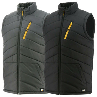 Caterpillar Mens Body Warmer Insulated Work Trade Coat Jacket