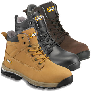 JCB Workmax Mens Work Safety Steel Toe Midsole S1P Ankle Boots