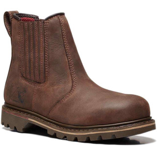 V1231 Rawhide Mens Dealer Pull On Steel Toe Midsole Work Boots