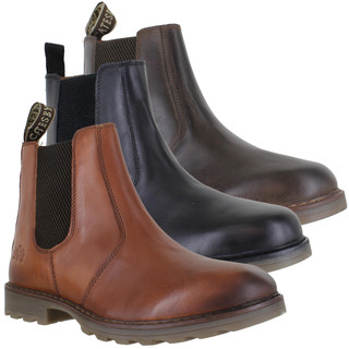 mens smart casual brown boots