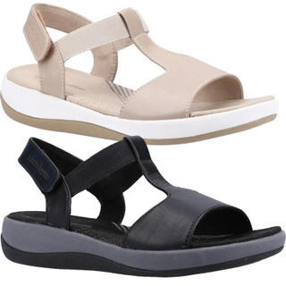 Hush Puppies Sylvie Womens Touch Fasten Comfort Open Toe Sandals