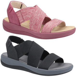 Hush Puppies Sophia Womens Elastic Slip On Comfort Fisherman Sandals