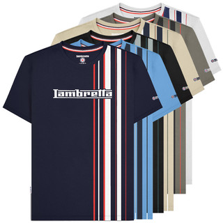 Lambretta Mens Classic Racing Stripe Mod Ska Casual T-Shirts