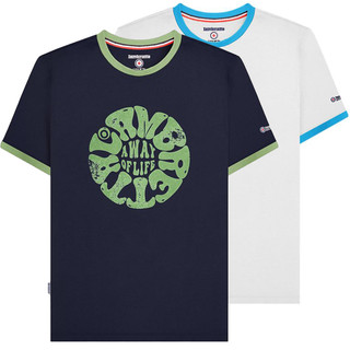 Lambretta Mens Festival Ringer Casual Retro Soul SKA T-Shirt