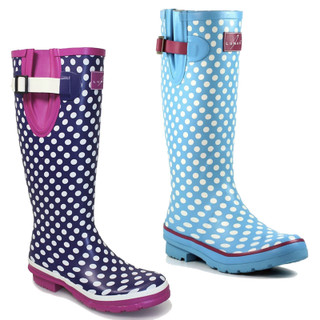Lunar Polka Dot Womens Festival Wellington Wellie Boots