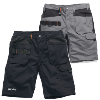 Scruffs Flex Trade Holster Mens Multi Pocket Cargo Shorts