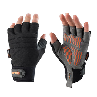 Scruffs Trade Fingerless Mens Work Padded Palm Gloves