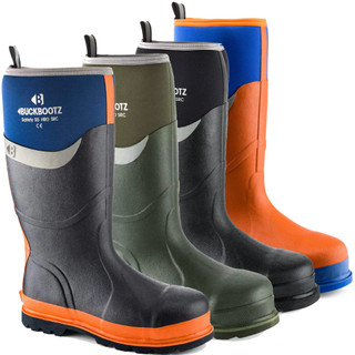 Buckbootz BBZ6000 Mens Safety Waterproof Steel Toe/Midsole Wellington Wellies