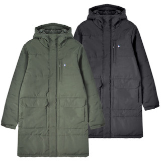 Lambretta Mens Padded Hooded Classic Badge Parka