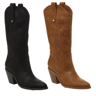 Rocket Dog Feria Womens Mid Calf Cowboy Western Pull On Boots