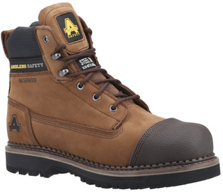 Amblers AS233 Mens S3 Steel Toe/Midsole Lace Up Safety Ankle Boots