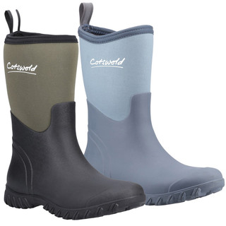 Cotswold Ashmead Womens Mid Calf Neoprene Wellington Wellie