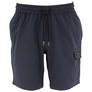 Stanley Core Motion Mens Casual Light Work Shorts, navy blue shorts with an elastic waistband and a cargo pocket.