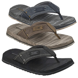 Skechers Quill Seaside Mens Slip On Thong Flip Flop Sandals