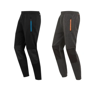 Regatta Jeopardize Mens Work Trade Comfort Joggers, pair of black and gray joggers with multiple pockets and elastic waistband, designed for work and casual wear.