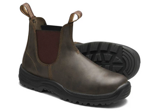 Blundstone 196 Mens Classic Pull On Chelsea Safety Work Steel Toe Boots