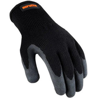 Scruffs Trade Utility Gloves Mens Coated Palms Work Gloves, black and grey work gloves with coated palms for enhanced grip and durability.