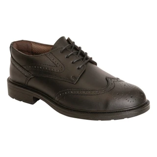 Mens Contractor Radon Leather Steel Toe Oxford Brogue Executive Sizes 3-13