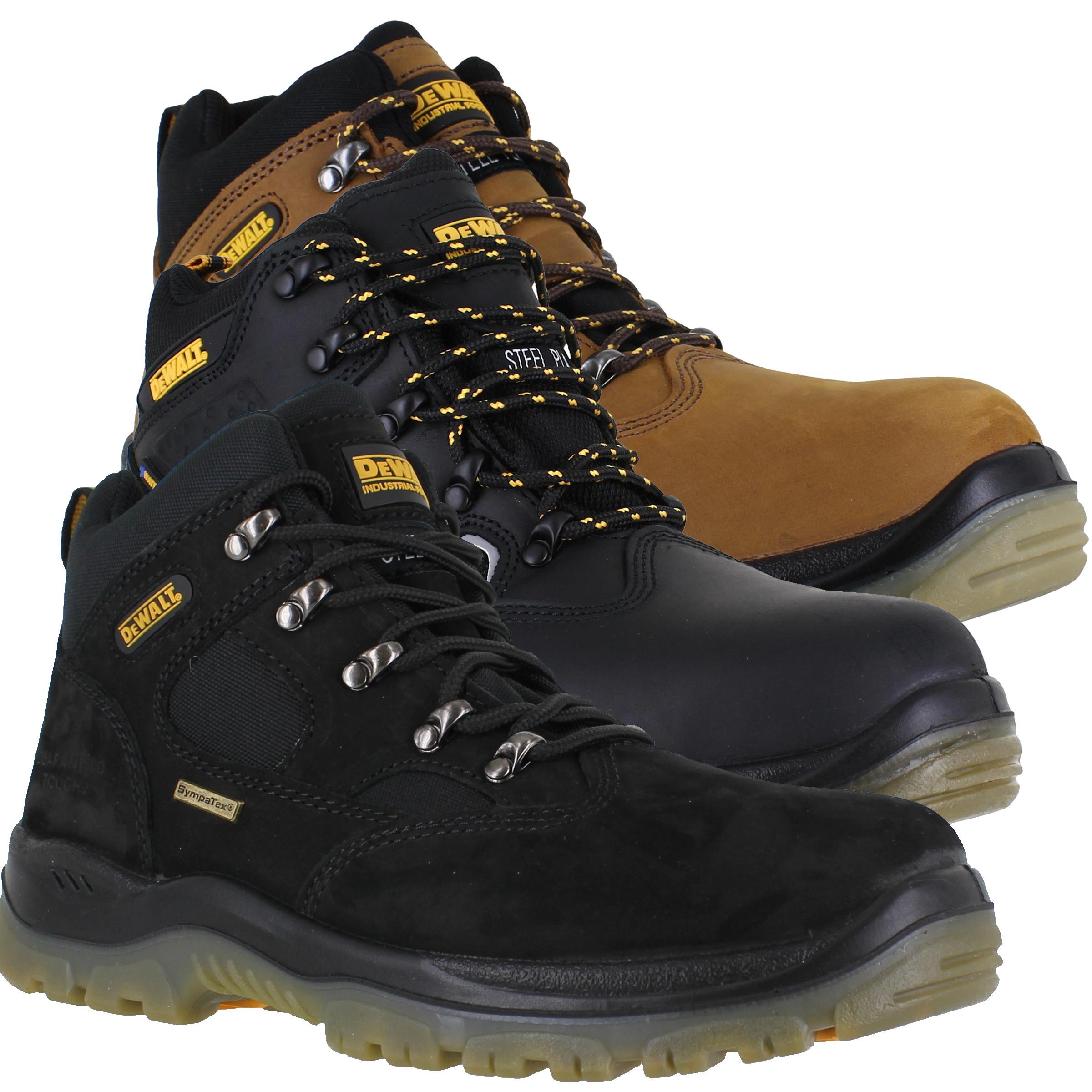 DeWalt Challenger Mens Waterproof Safety S3 Steel Toe Work Boots