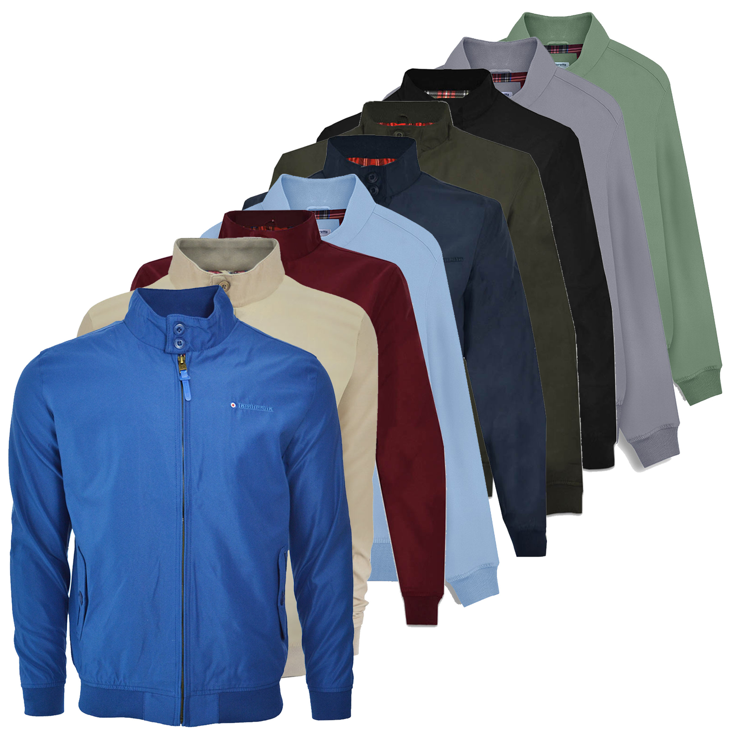Lambretta Mens ShowerProof Classic Harrington MOD Scooter Jacket