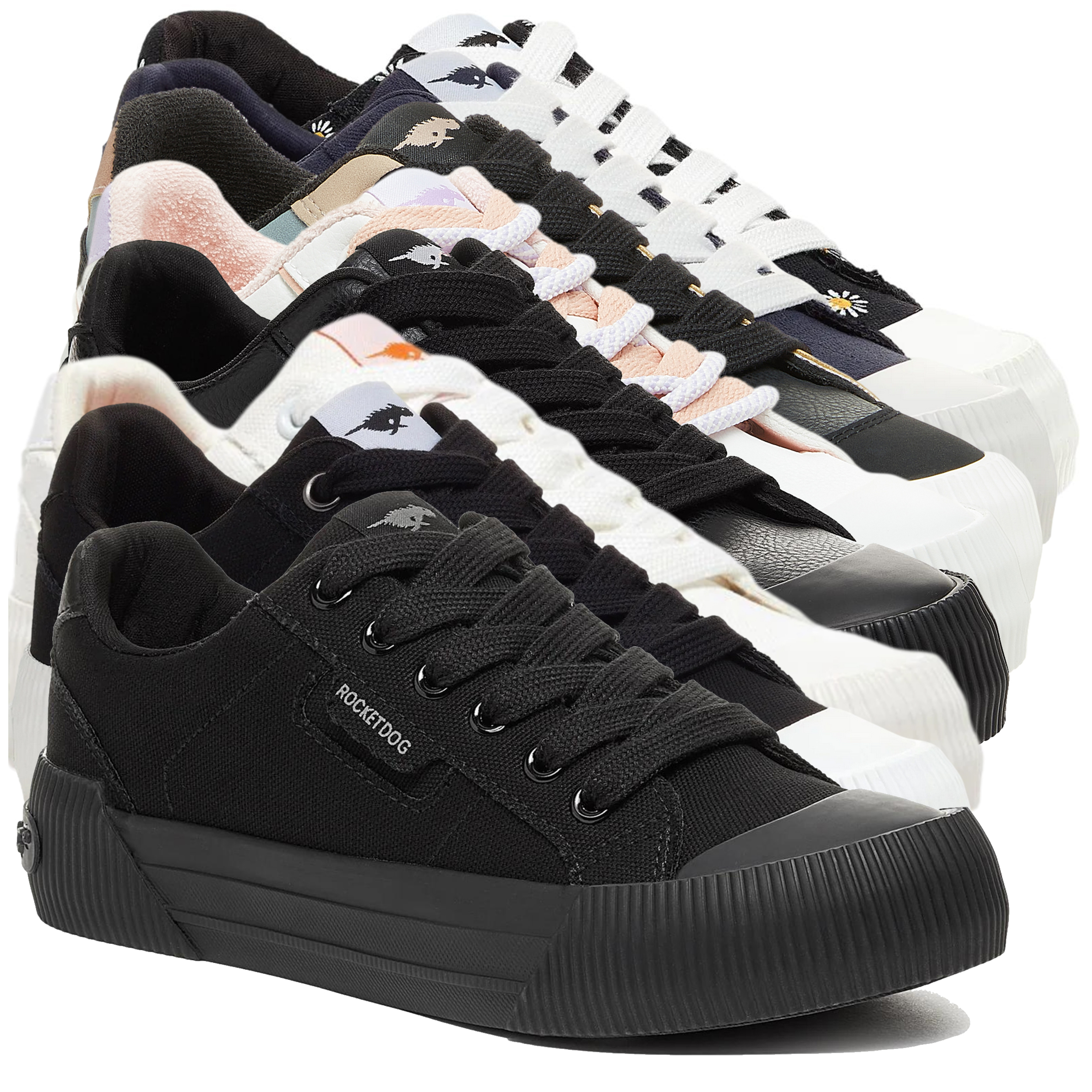 Rocket Dog Cheery Womens Casual Lace Up Canvas Pumps Shoes