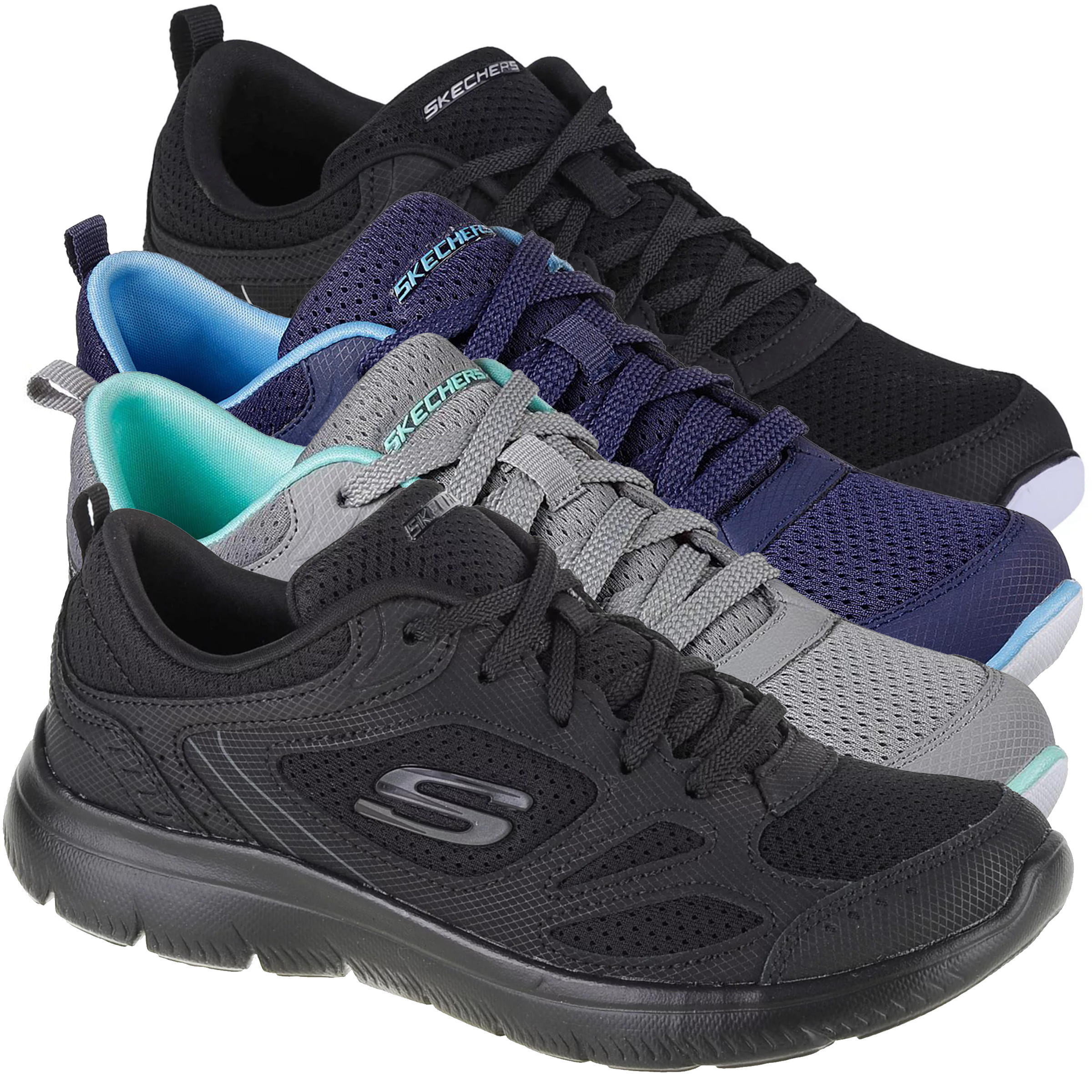Skechers Summits Suited Womens Casual Sports Gym Walking Trainers
