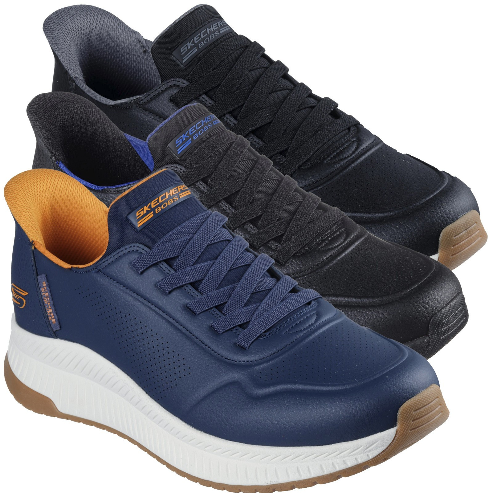 Skechers Bobs Squad Direct Step Mens Slip-Ins Casual Trainers