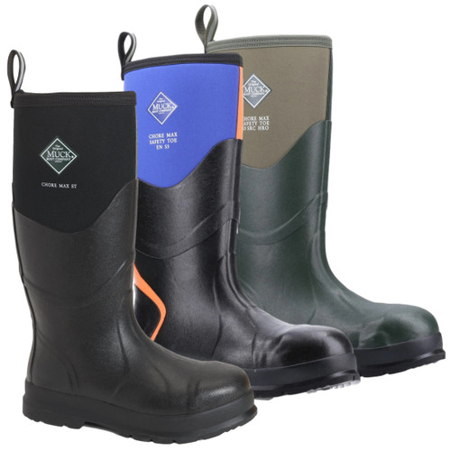 MUCK Boots Chore Max S5 Mens/Womens Steel Toe Stable Farm Tall Wellington 