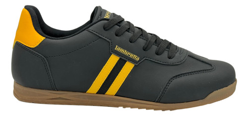 Lambretta Tackle Mens Casual Smart Lace Up Retro Trainers