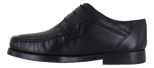 Luca Mancini Mens Lace Up Wider Fit Leather Moccasin Shoes