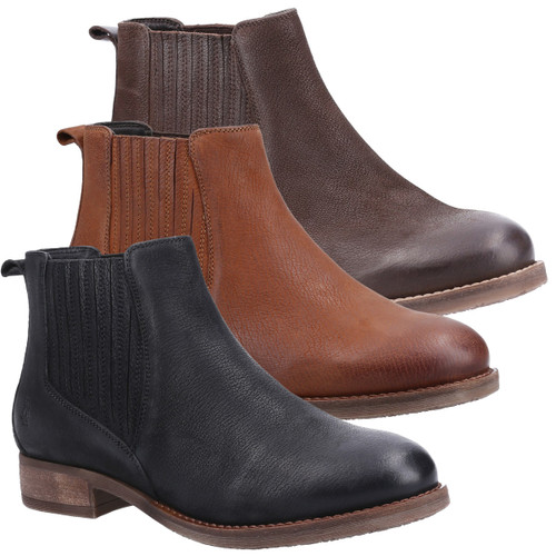 Hush Puppies Edith Womens Pull On Chelsea Dealer Ankle Boots