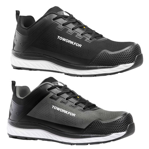 TOWORKFOR Super Set Mens/Womens Composite S1P Safety Trainers TOWORKFOR Super Set Mens/Womens Composite S1P Safety Trainers