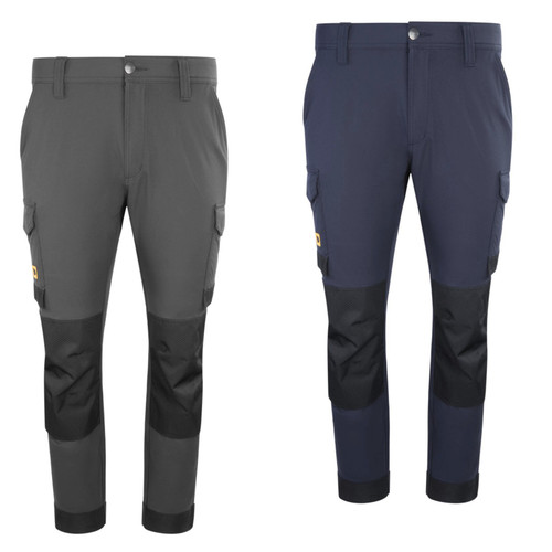 JCB Mens 4-Way Stretch Cargo Work Trade Trousers - 31/33 Leg
