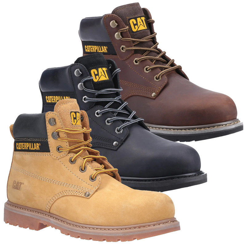 Caterpillar PowerPlant Mens SB Safety Classic Steel Toe Work Boots