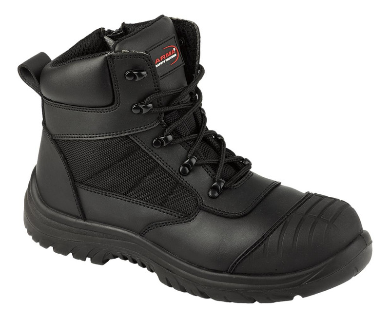 ARMA A16 Titan Mens S3 Steel Toe/Midsole Side Zip Safety Work Boots