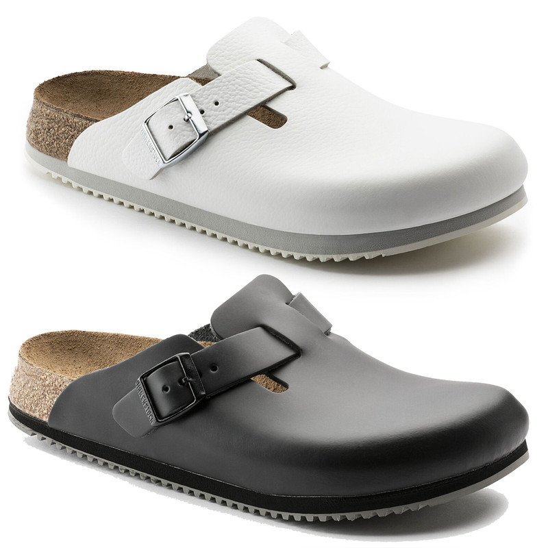 Birkenstock Boston BS Super Grip Mens Work Nurse Kitchen Shoes - Regular Width