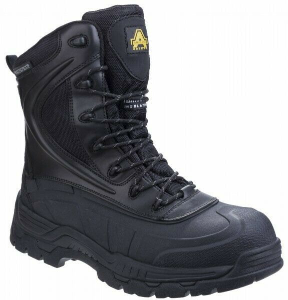 Amblers Skomer Mens Side-Zip Composite Toe Safety Waterproof Work Boots