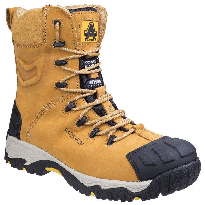 Amblers FS998 Mens Safety Side Zip Composite Toe/Midsole S3 Work Boots