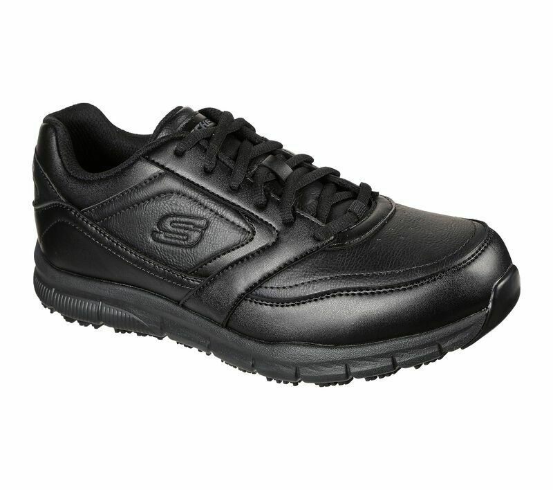 Skechers Nampa Mens Lace Up Slip Resistant Work Trainers Shoes