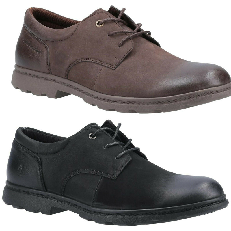Hush Puppies Trevor Mens Derby Casual Lace Up Smart Leather Shoes